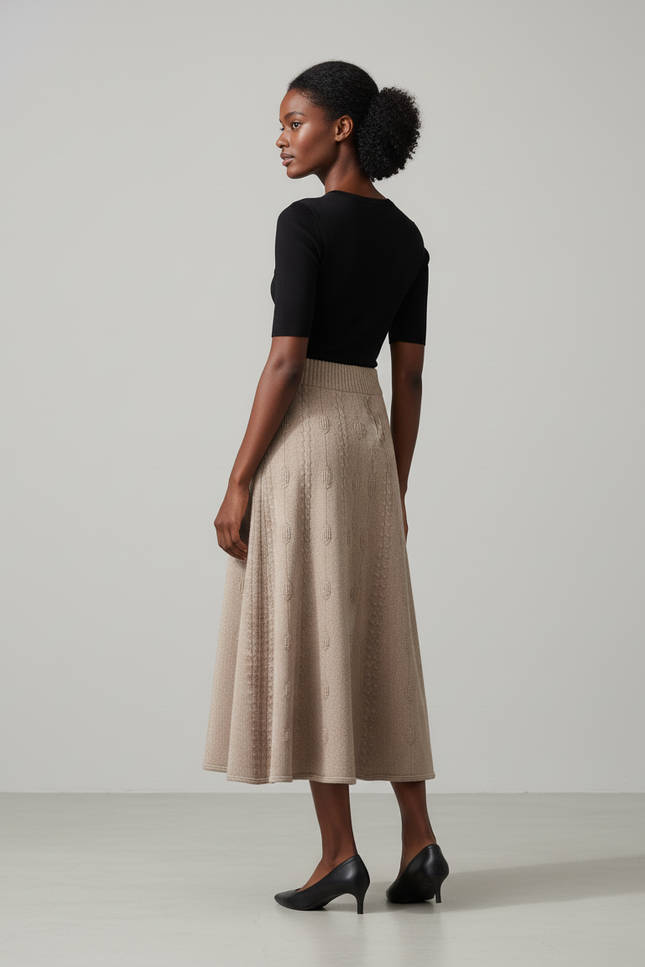 Jupe Jacquard Longue