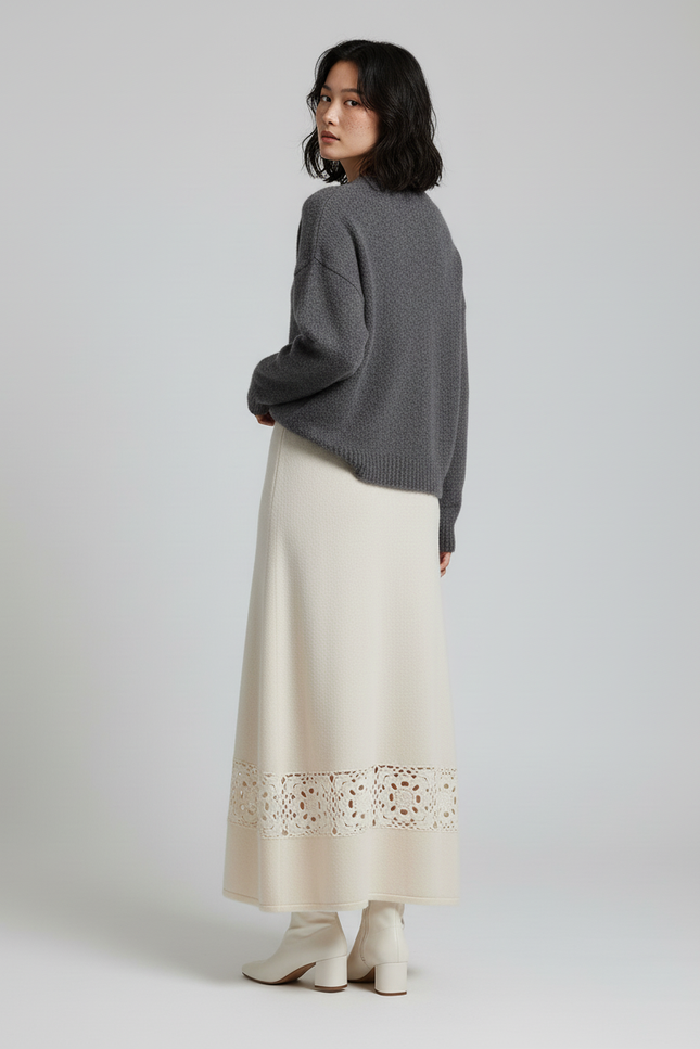 Jupe Longue Macramé