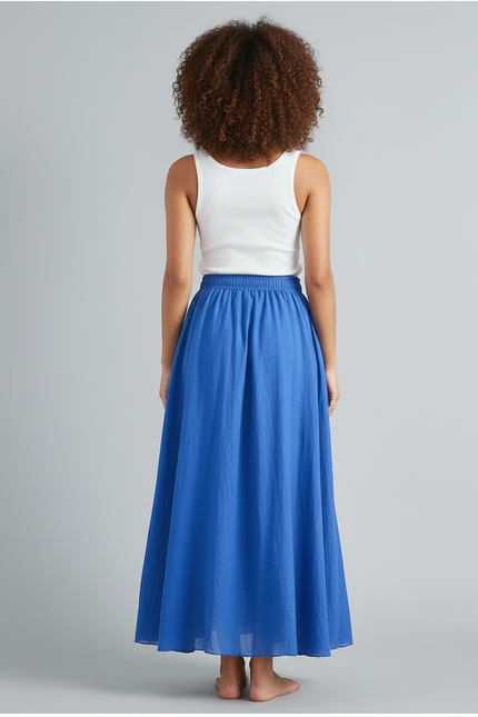 Jupe Longue Bleu Roi