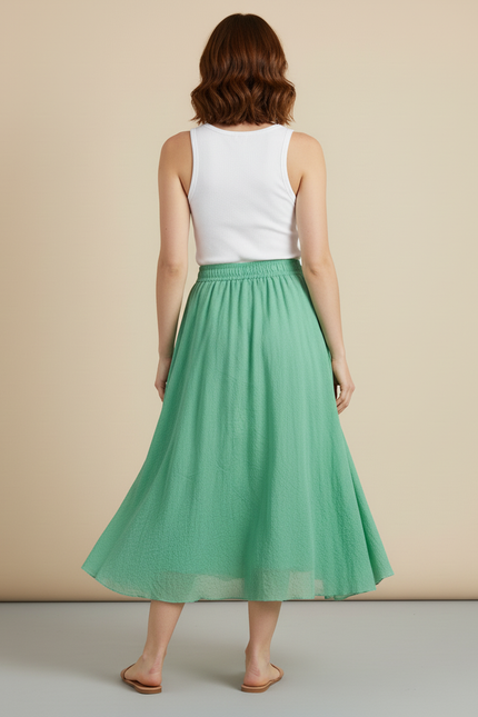 Jupe Longue Vert Pastel