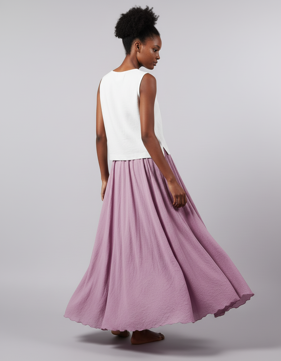 Jupe Longue Froissée