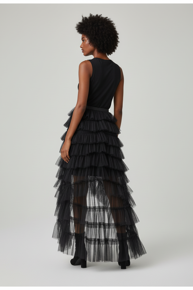 Jupe Longue French Cancan