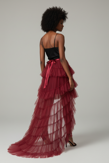 Jupe Longue Rouge Fille