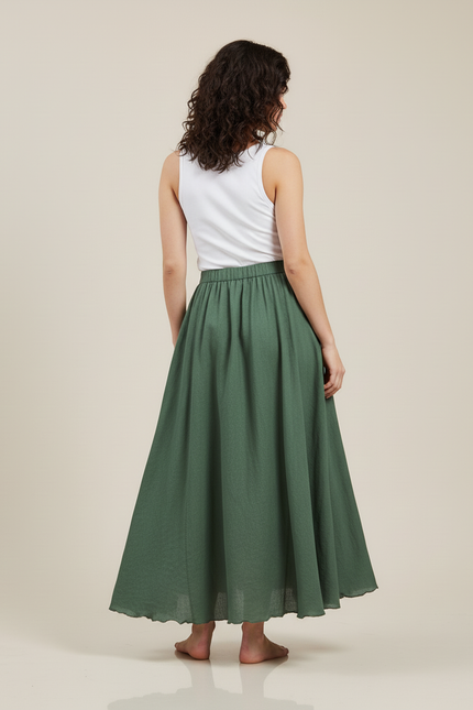 Jupe Longue Verte Foncé