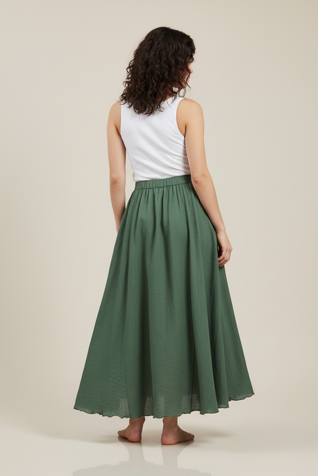 Jupe Longue Verte Foncé