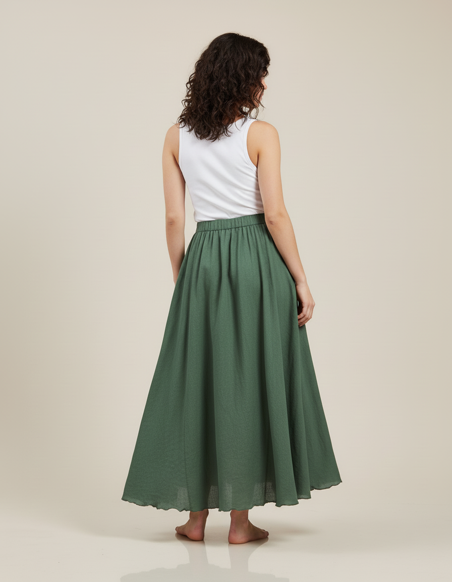 Jupe Longue Verte Foncé