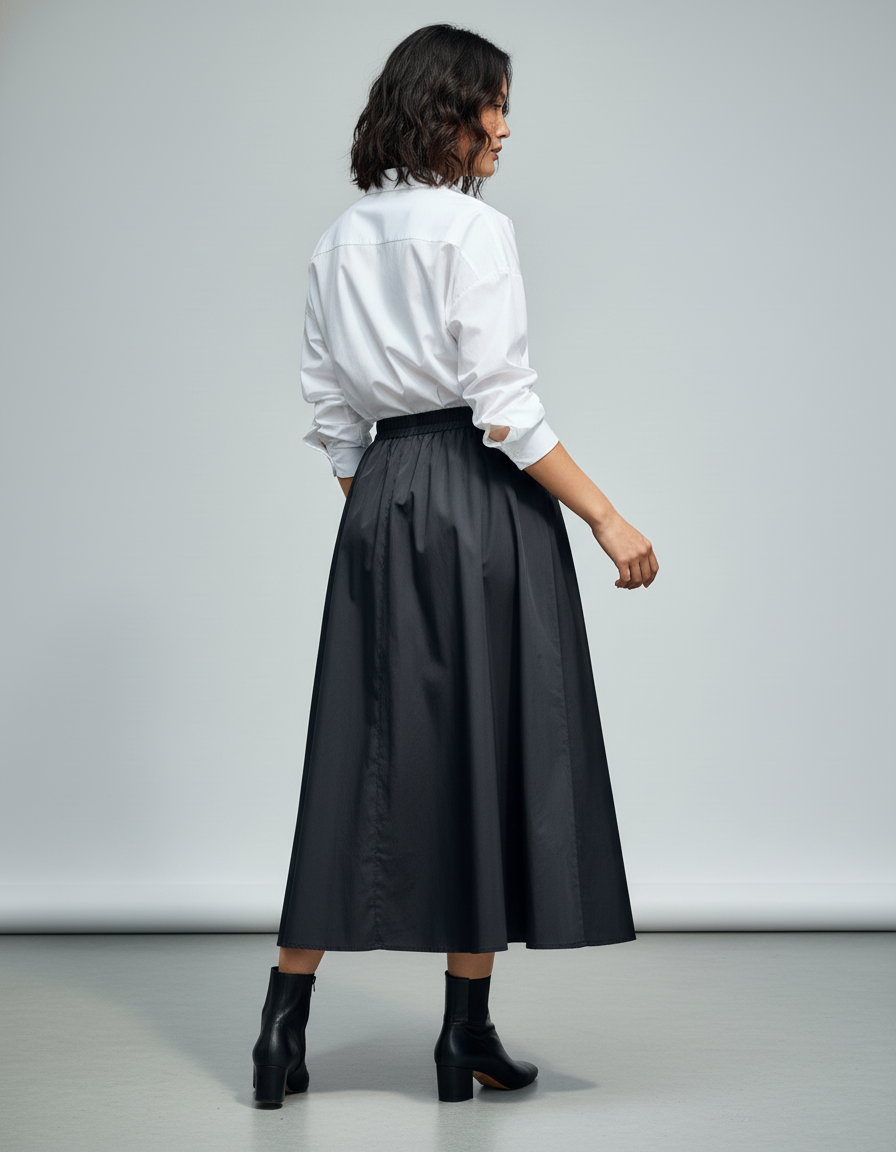 Jupe Noire Longue Grande Taille