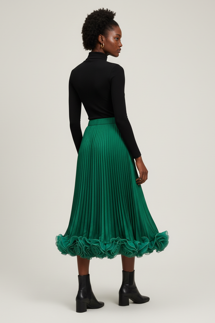 Jupe Élastique Longue