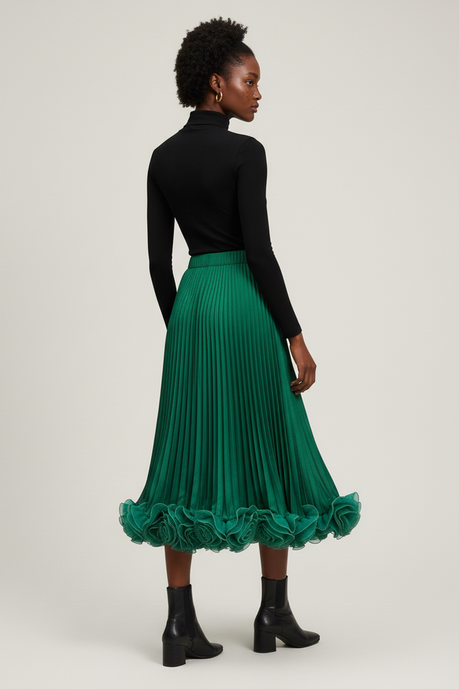 Jupe Élastique Longue