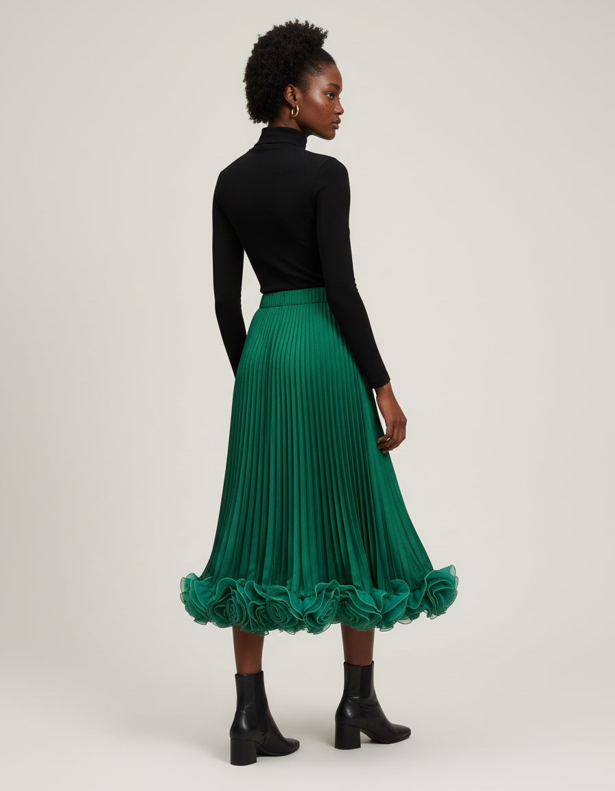 Jupe Élastique Longue