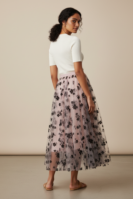 Jupe Longue Fleurie Mariage