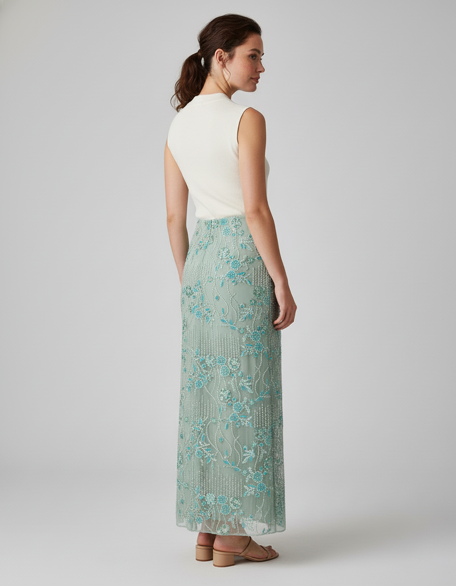 Jupe Longue A Sequin