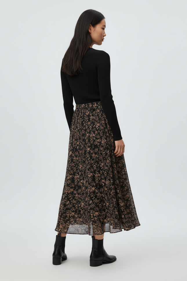 Jupe Mi-Longue Grande Taille