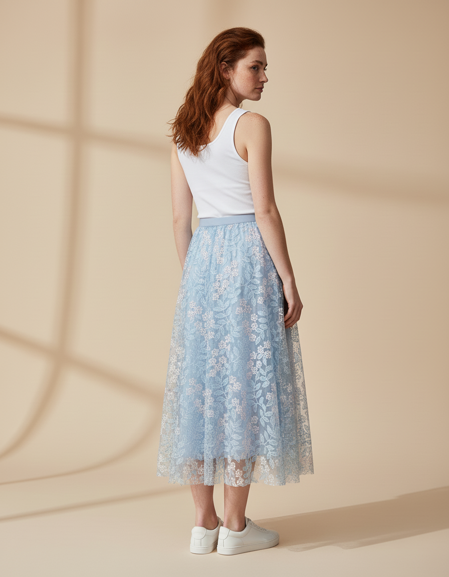 Jupe Corolle Mi-Longue