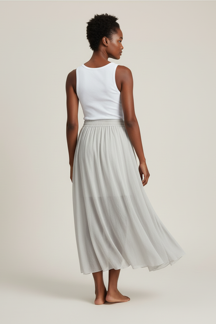 Jupe Longue Couleur Unie