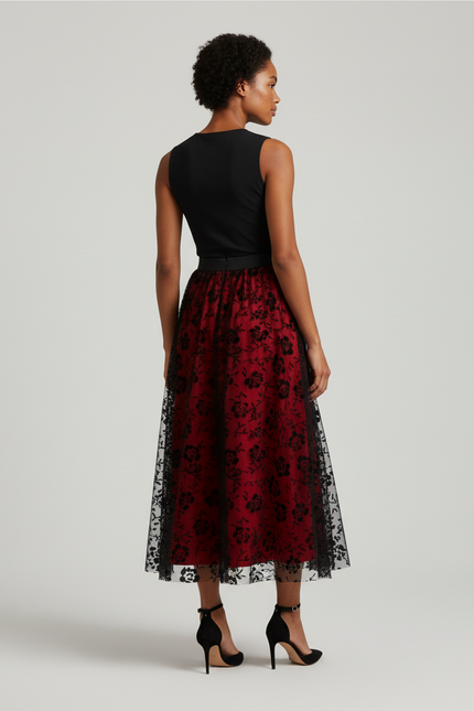 Jupe Longue Vintage Fleurie Élégante