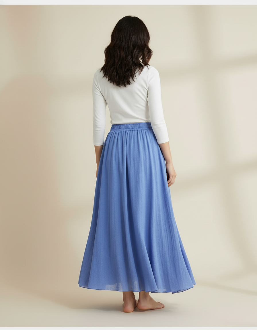 Jupe Longue Double Gaze