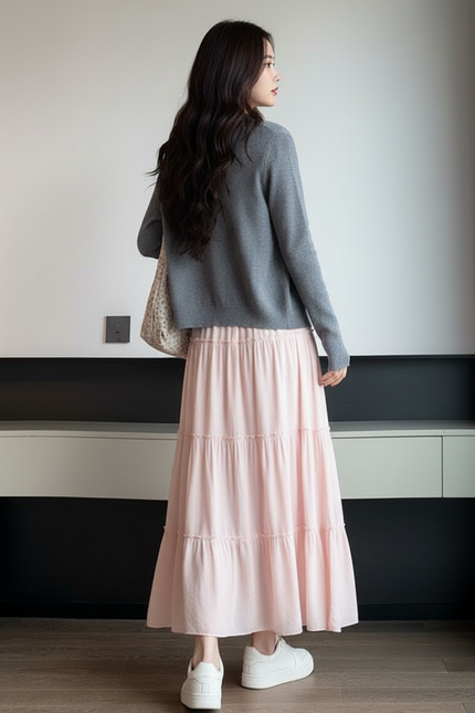 Jupe En Coton Longue