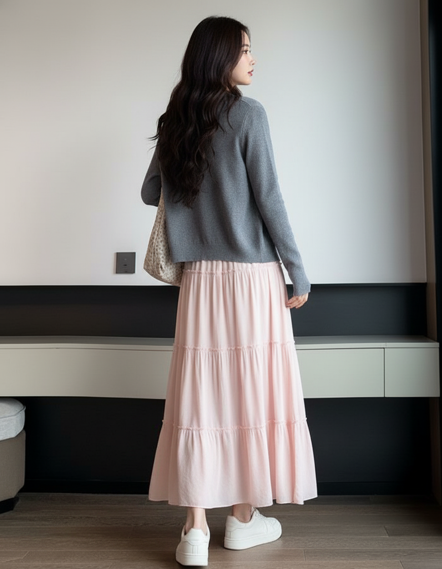 Jupe En Coton Longue