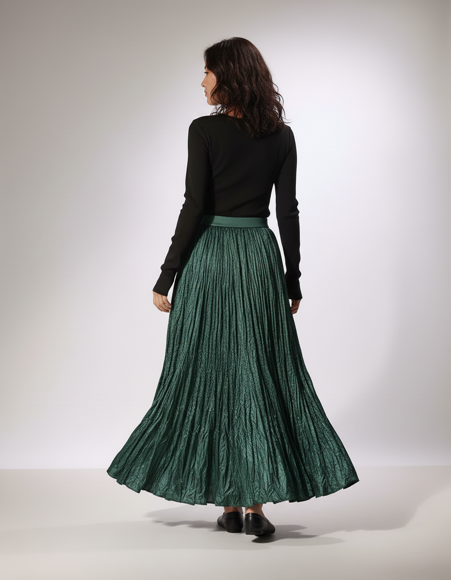 Jupe Plissée Longue Hijab