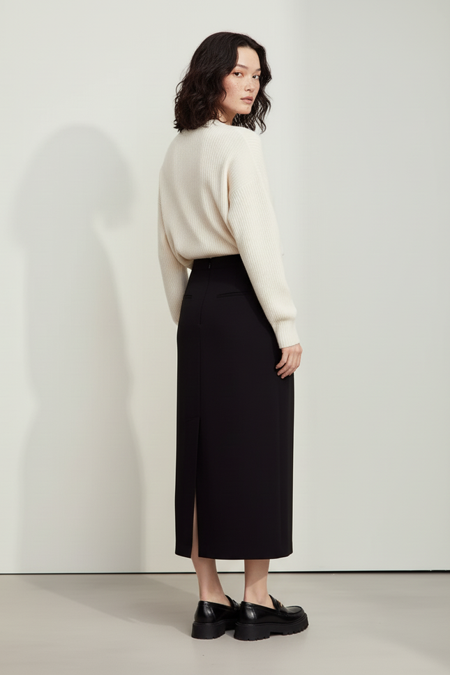 Jupe Longue Fendue Hiver