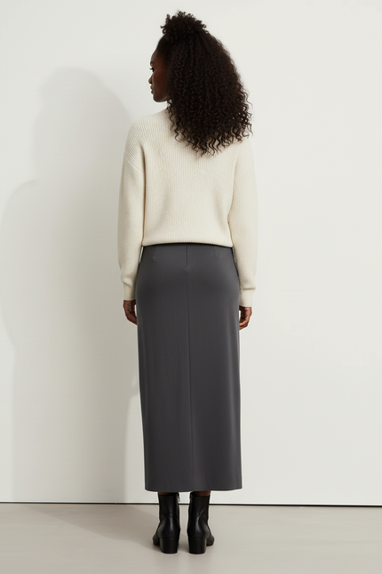 Jupe Longue Droite Portefeuille