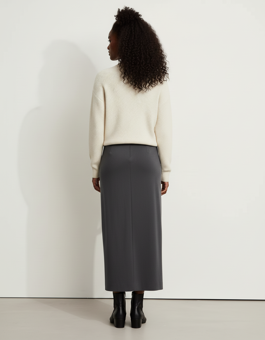 Jupe Longue Droite Portefeuille