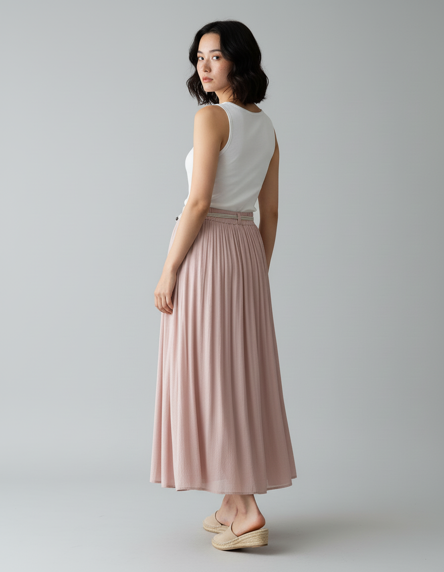 Jupe Longue En Jersey De Coton