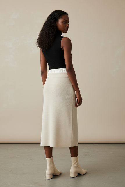 Jupe Creme Longue
