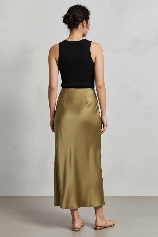 Jupe Longue Verte Femme