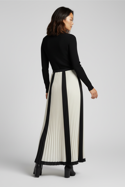 Jupe Noire Et Blanche Longue