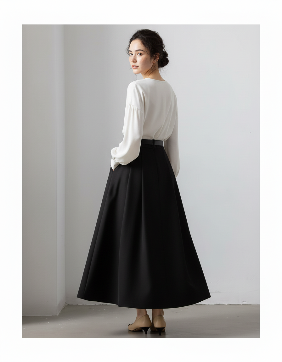 Jupe Longue Demi Cercle