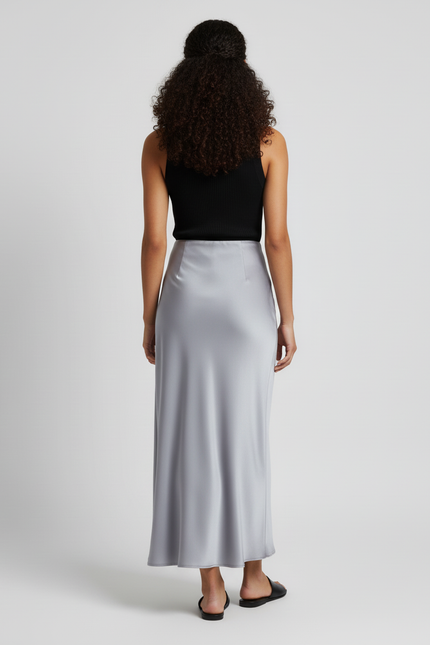 Jupe Longue Argentee