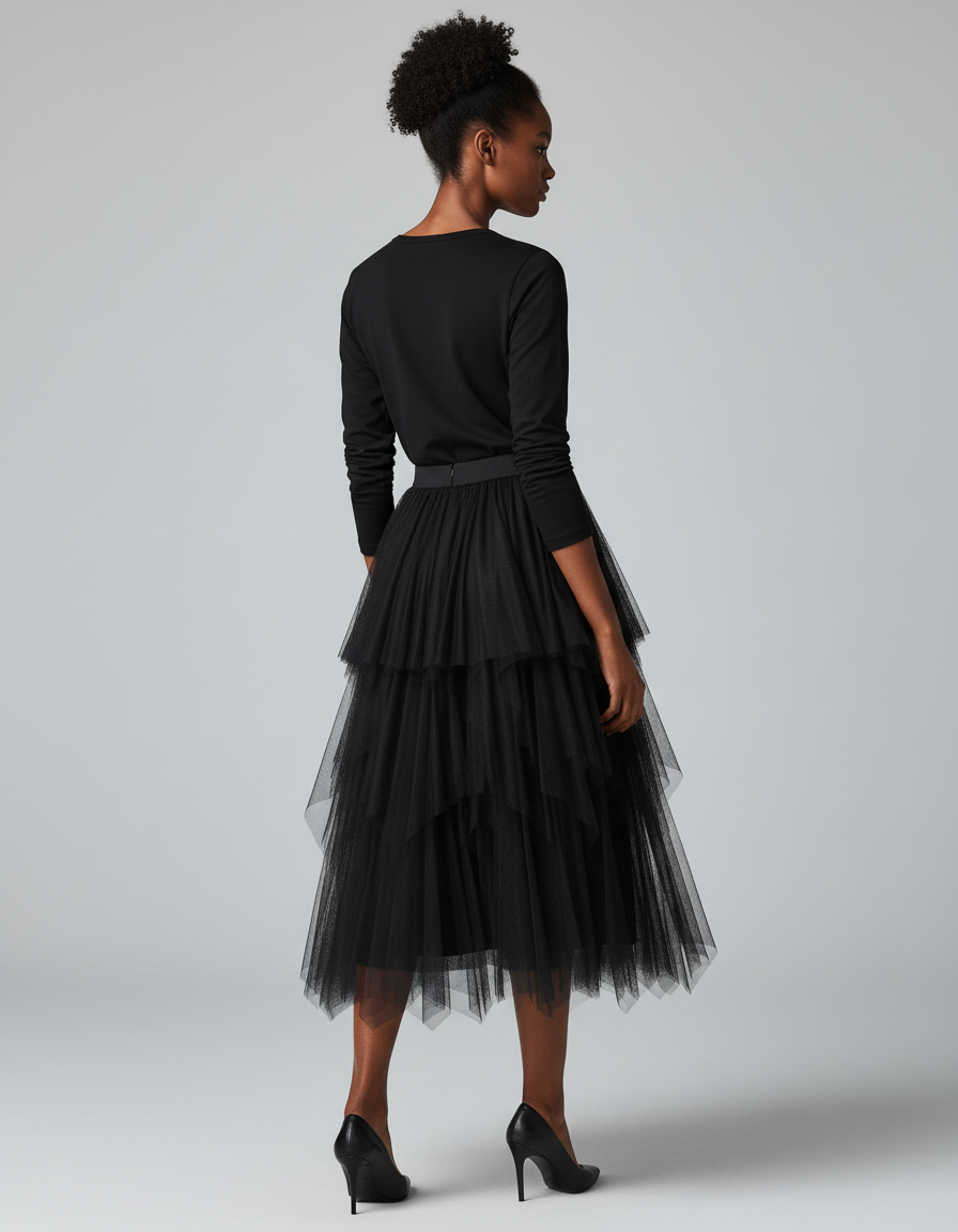 Jupe Longue Froufrou Tulle