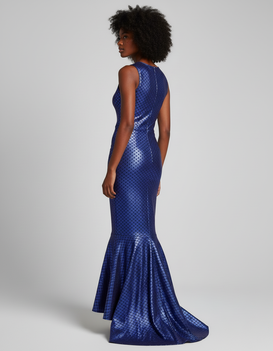 Jupe Longue Sirène Brillante Élégante