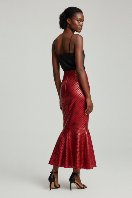 Jupe Fourreau Longue Taille Haute