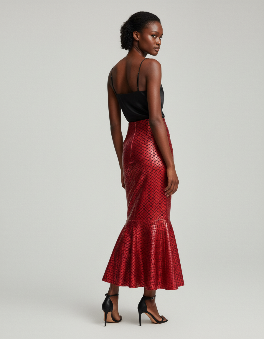 Jupe Fourreau Longue Taille Haute