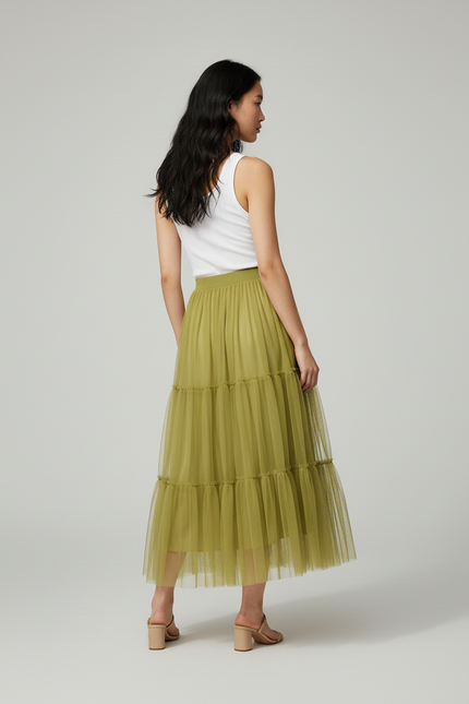 Jupe Longue Fille Gaze De Coton