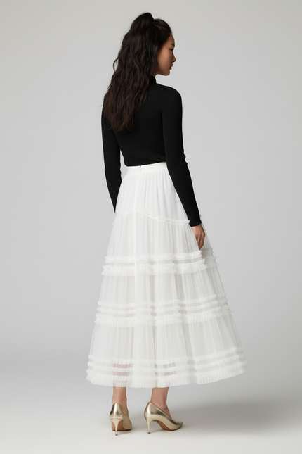 Jupe Longue Tulle Bouffante