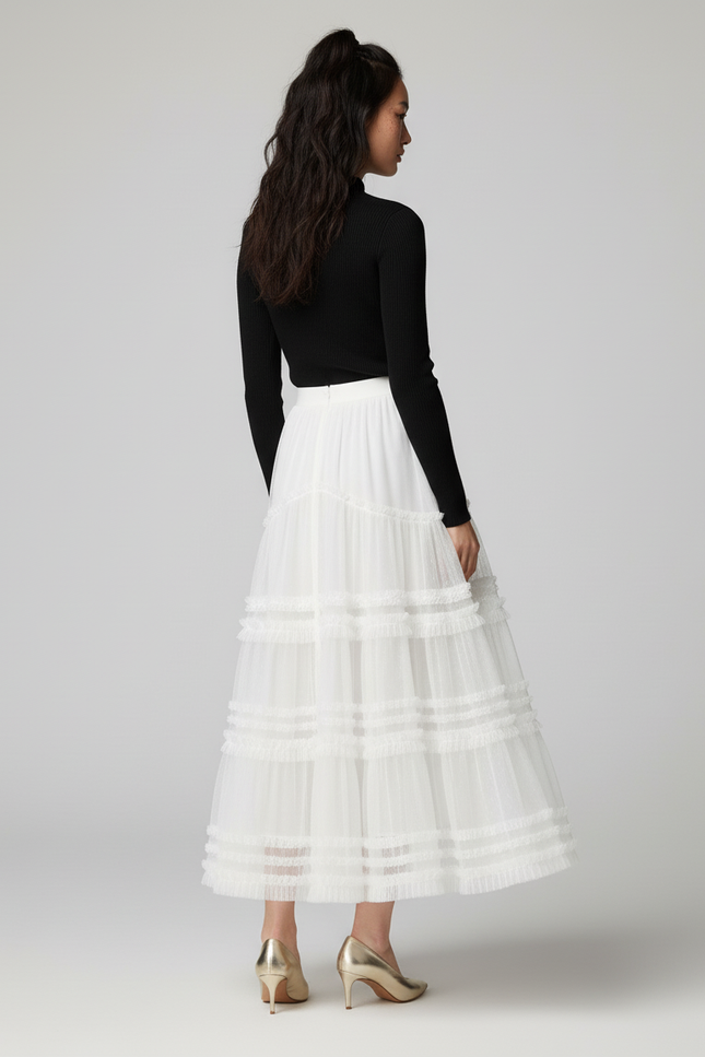 Jupe Longue Tulle Bouffante