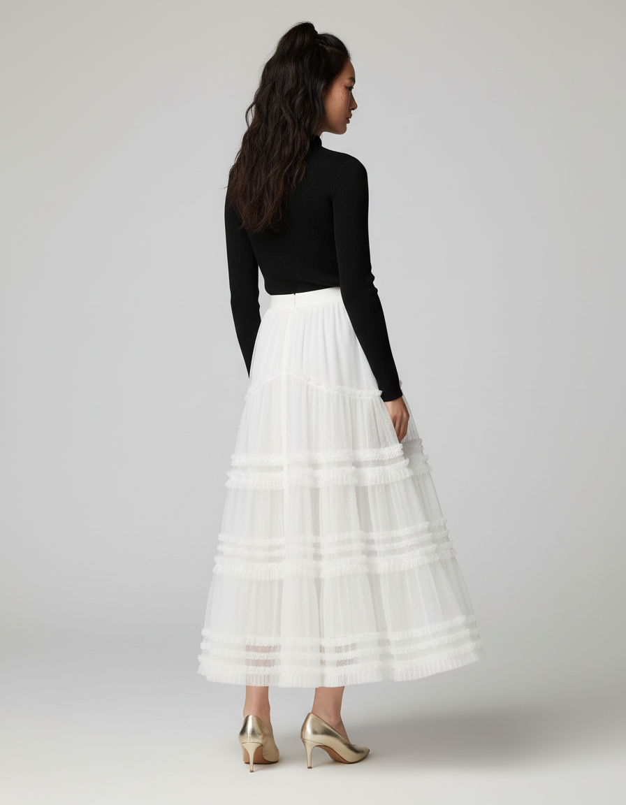 Jupe Longue Tulle Bouffante