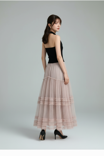 Jupe Longue Plumetis