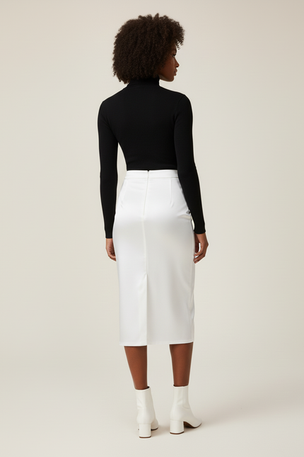 Jupe Crayon Longue Blanche