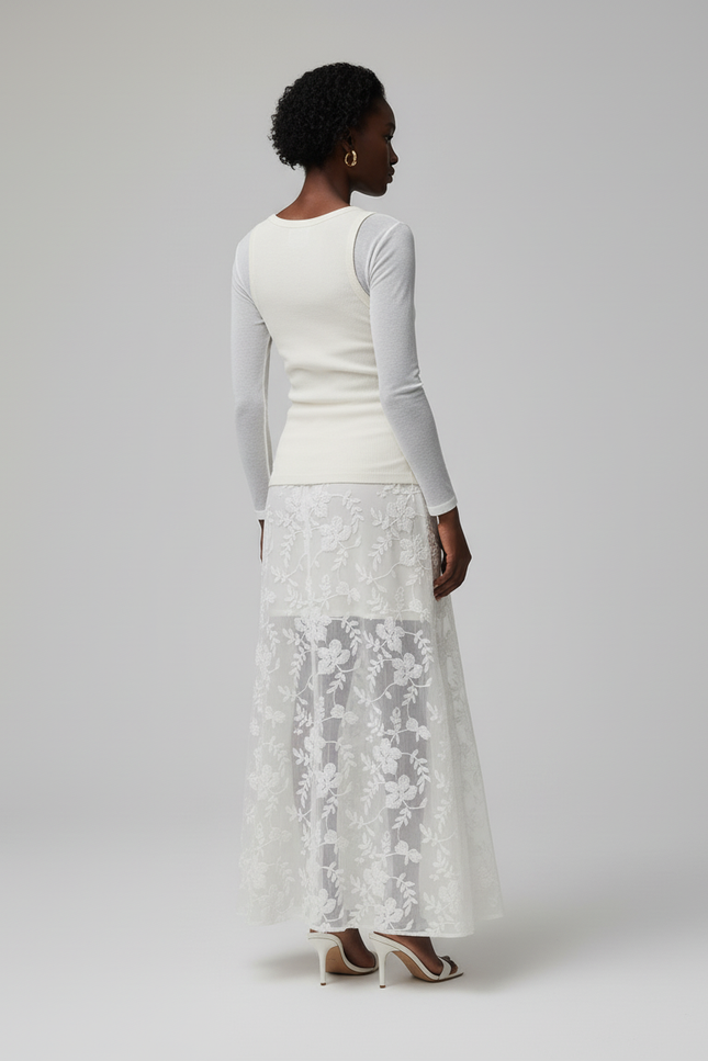 Jupe Longue Broderie