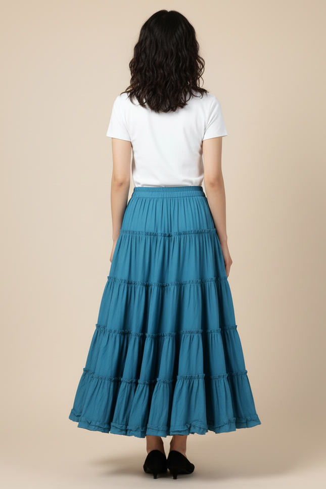 Jupe Longue Matiere T Shirt