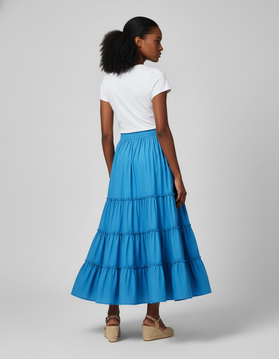 Jupe Longue Provençale 4 Volants Modèle