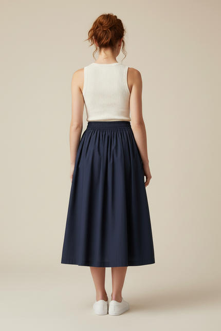 Jupe Longue Bleue Marine