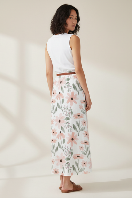 Jupe Longue Fleurie Fille