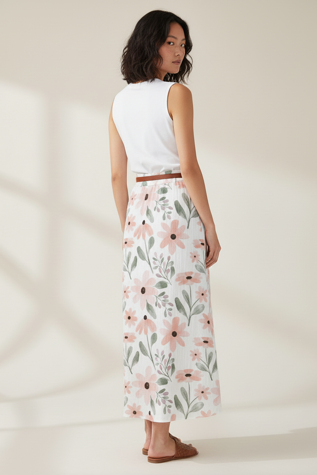 Jupe Longue Fleurie Fille