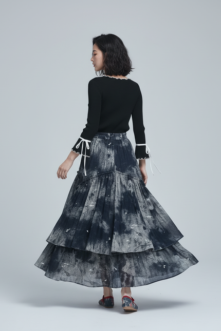 Jupe Longue Tie-Dye Fluide Bohème